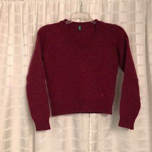 United Colors of Benetton Wool Sweater, Magenta